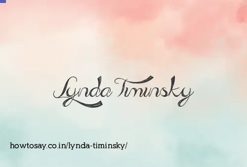 Lynda Timinsky
