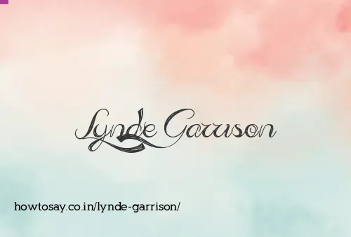 Lynde Garrison