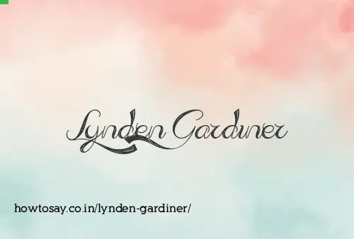 Lynden Gardiner