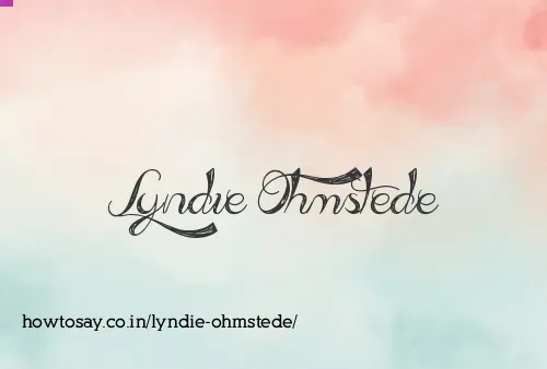 Lyndie Ohmstede