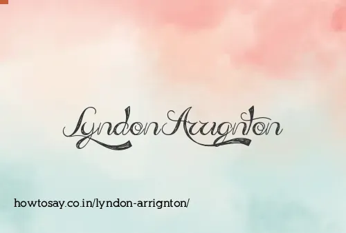 Lyndon Arrignton