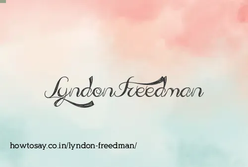 Lyndon Freedman