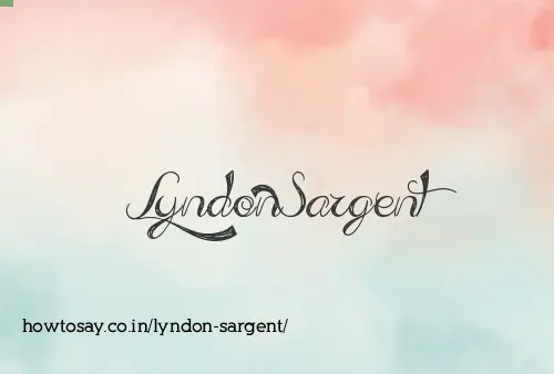 Lyndon Sargent