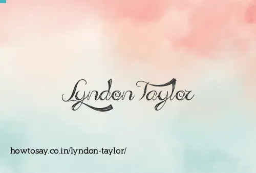 Lyndon Taylor