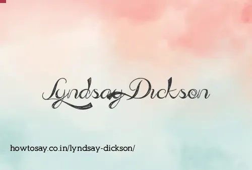 Lyndsay Dickson