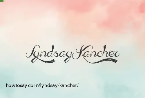 Lyndsay Kancher