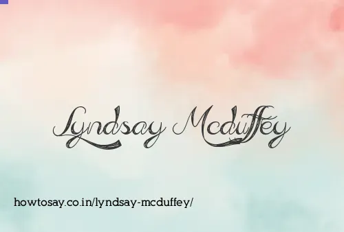 Lyndsay Mcduffey