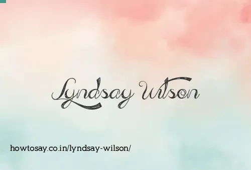 Lyndsay Wilson