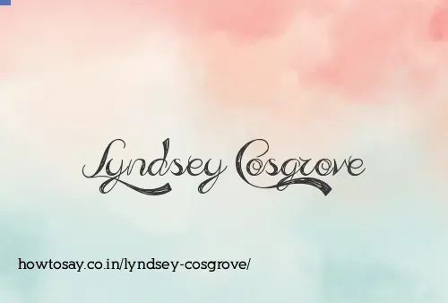 Lyndsey Cosgrove
