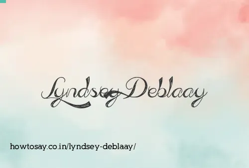 Lyndsey Deblaay