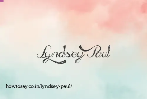 Lyndsey Paul