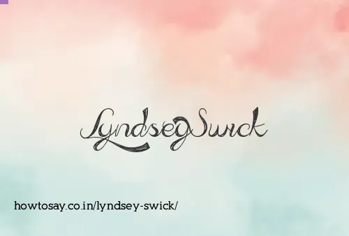 Lyndsey Swick