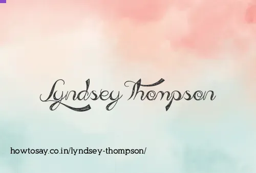 Lyndsey Thompson