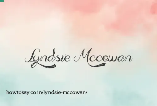 Lyndsie Mccowan