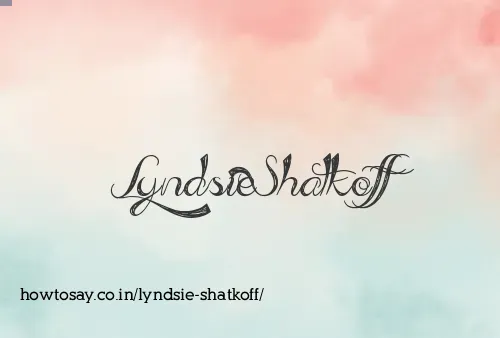 Lyndsie Shatkoff