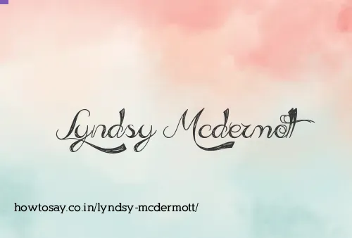 Lyndsy Mcdermott