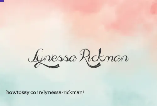 Lynessa Rickman