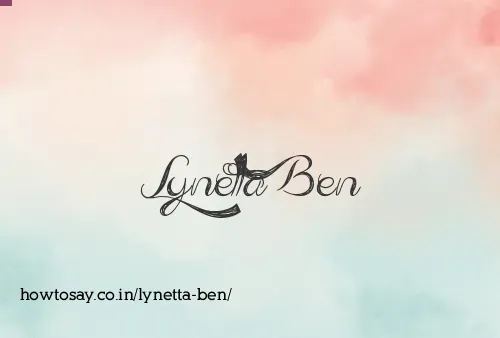Lynetta Ben