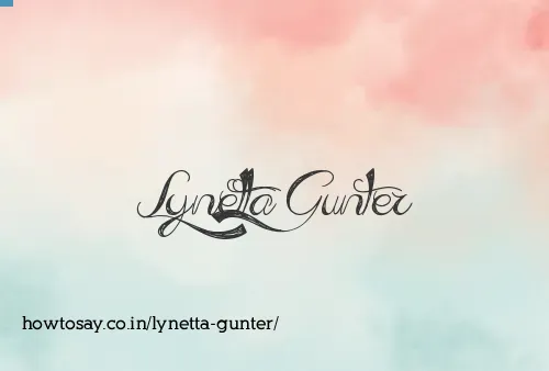 Lynetta Gunter