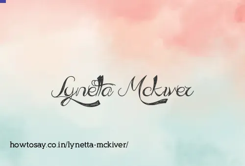 Lynetta Mckiver