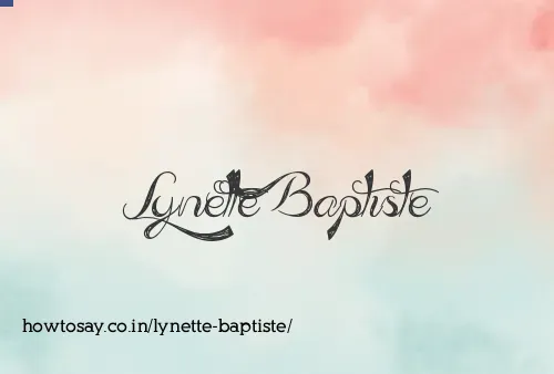Lynette Baptiste