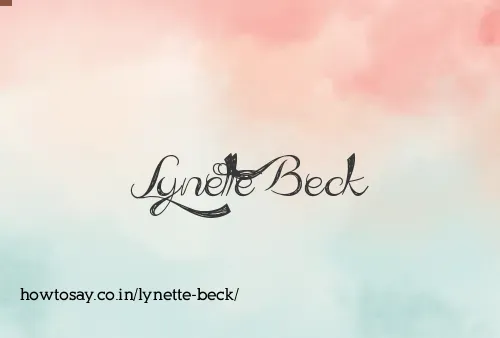 Lynette Beck