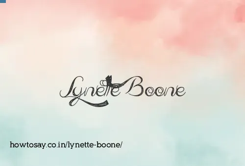 Lynette Boone