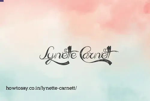 Lynette Carnett