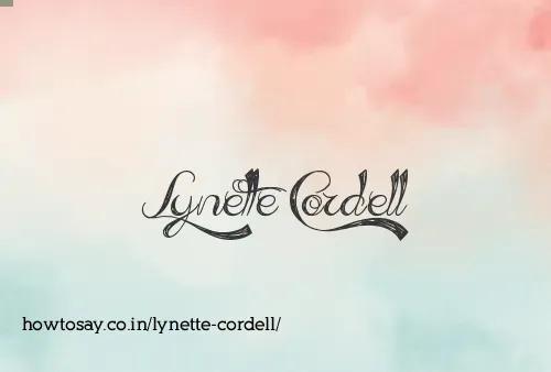 Lynette Cordell