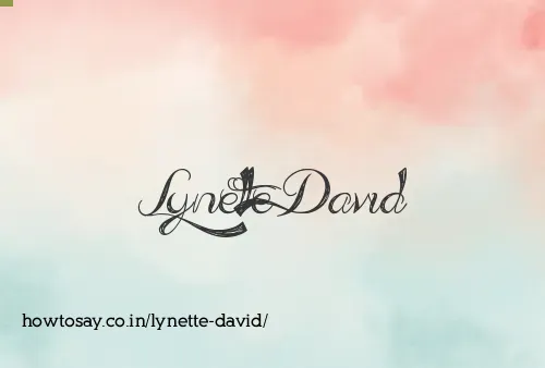 Lynette David
