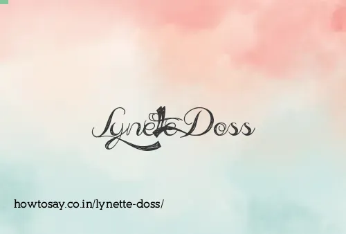 Lynette Doss