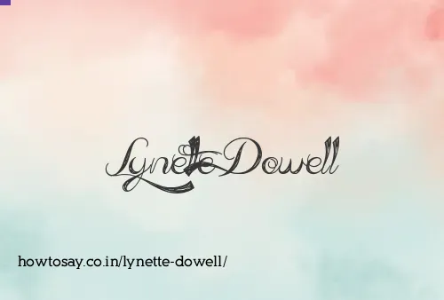 Lynette Dowell