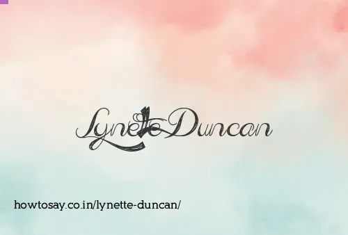 Lynette Duncan