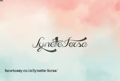Lynette Forsa