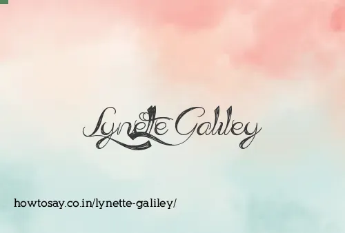 Lynette Galiley