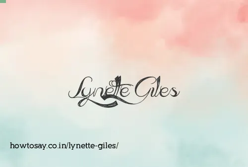 Lynette Giles