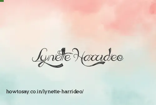 Lynette Harrideo