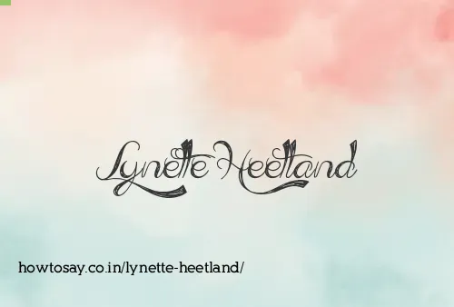 Lynette Heetland