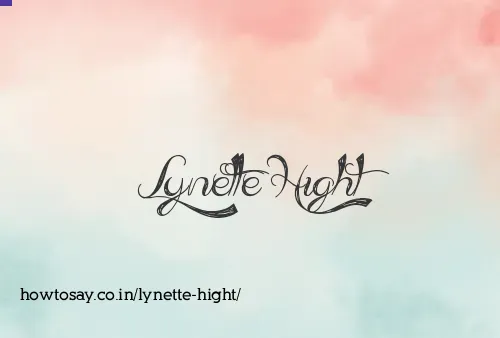 Lynette Hight