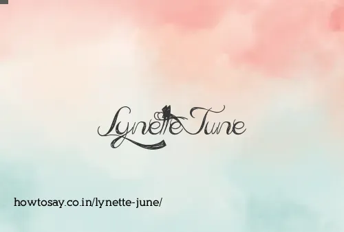 Lynette June