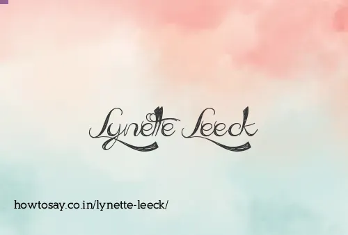 Lynette Leeck