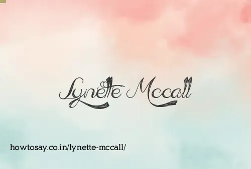 Lynette Mccall
