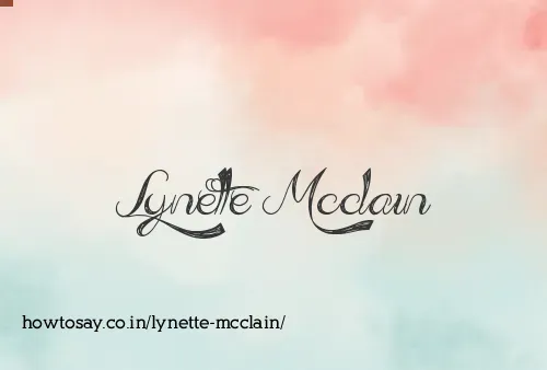Lynette Mcclain