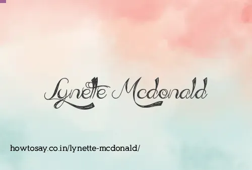 Lynette Mcdonald