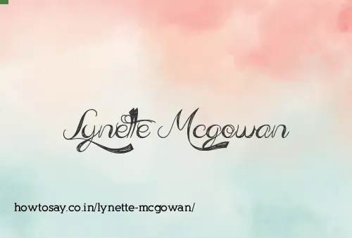 Lynette Mcgowan