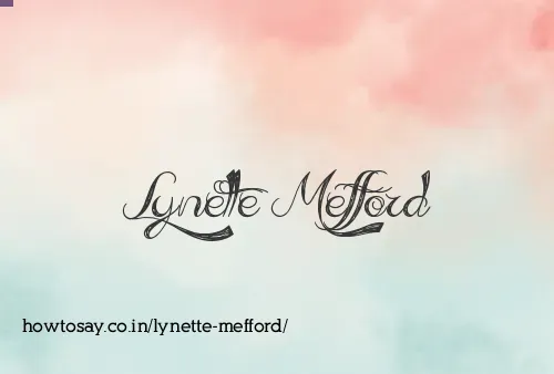 Lynette Mefford
