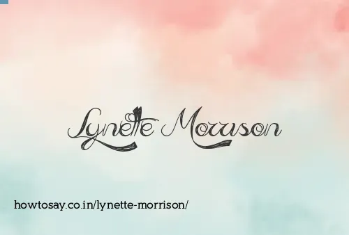 Lynette Morrison