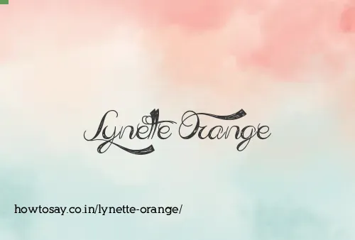Lynette Orange