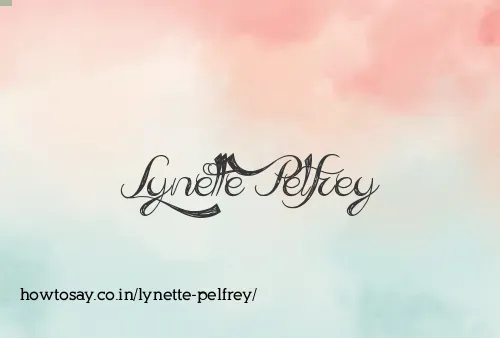 Lynette Pelfrey