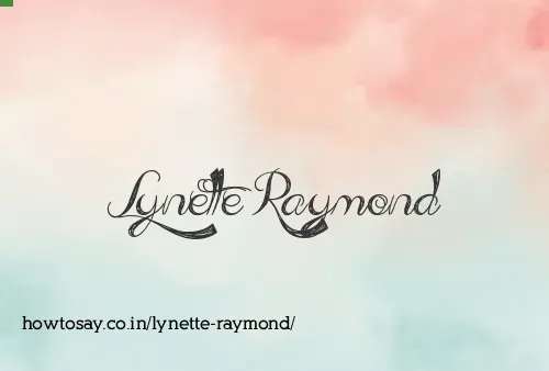 Lynette Raymond